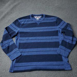 Tommy Hilfiger Boys Size XL Sweater Crewneck Striped Blue Casual Sweatshirt